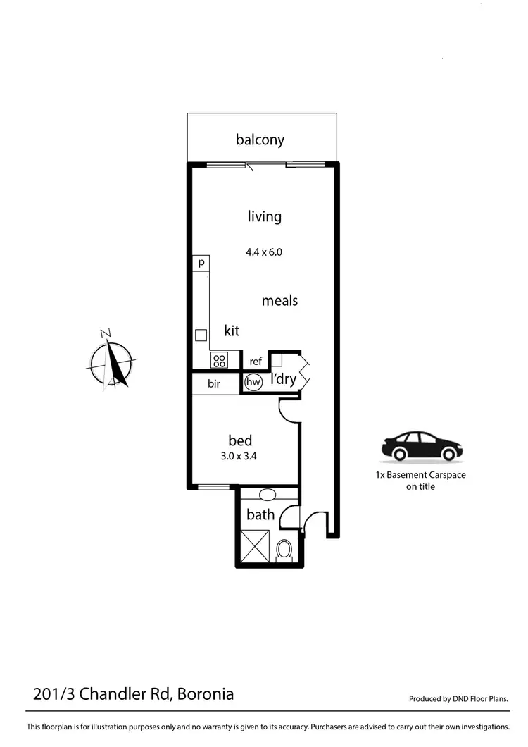 Floorplan of Homely apartment listing, 201/3 Chandler Road, Boronia VIC 3155