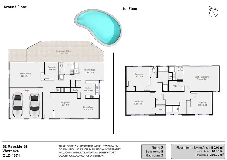 Floorplan of Homely house listing, 62 Raeside Street, Westlake QLD 4074