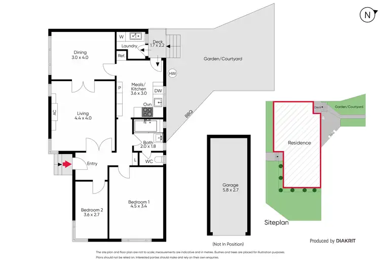 Floorplan of Homely semi-detached listing, 357A Bambra Road, Caulfield South VIC 3162