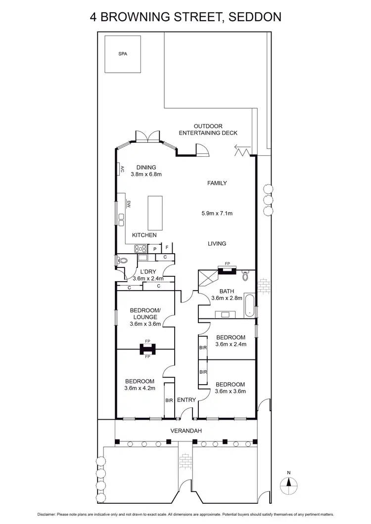 Floorplan of Homely house listing, 4 Browning Street, Seddon VIC 3011