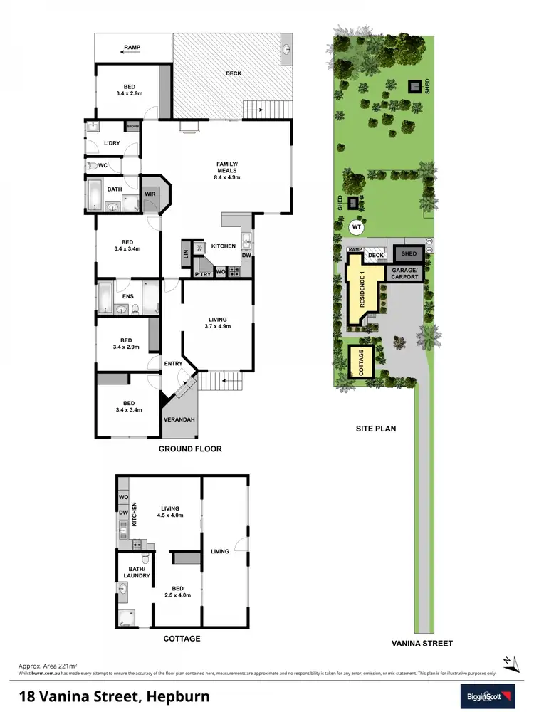 Floorplan of Homely house listing, 18 Vanina Street, Hepburn VIC 3461