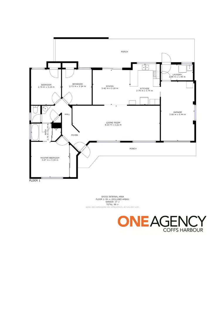 Floorplan of Homely house listing, 3 Moseley Drive, Boambee East NSW 2452