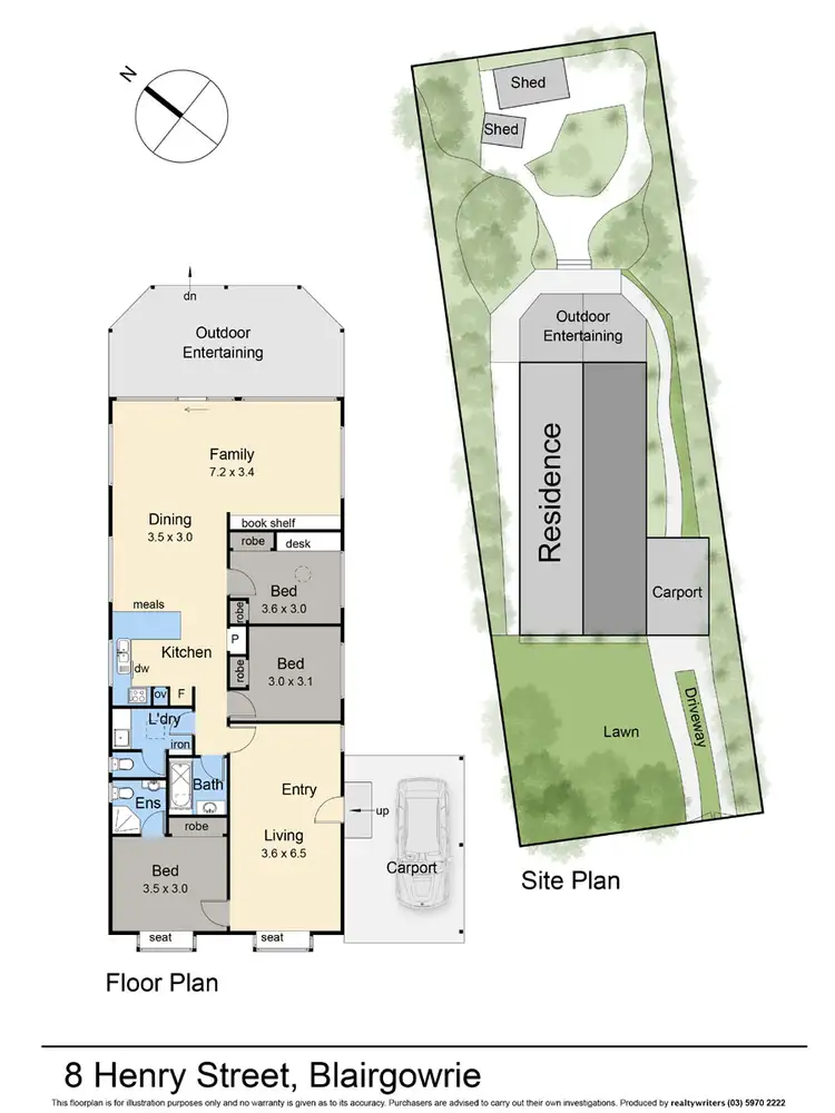 Floorplan of Homely house listing, 8 Henry Street, Blairgowrie VIC 3942