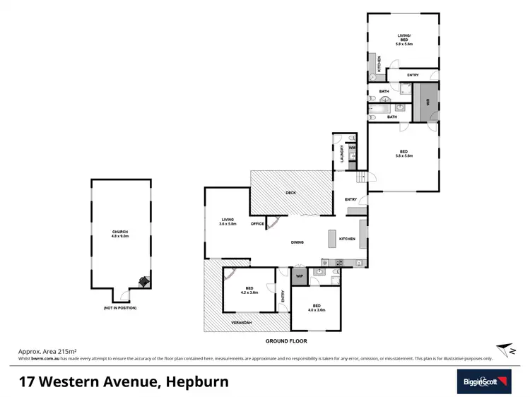 Floorplan of Homely house listing, 17 Western Avenue, Hepburn VIC 3461