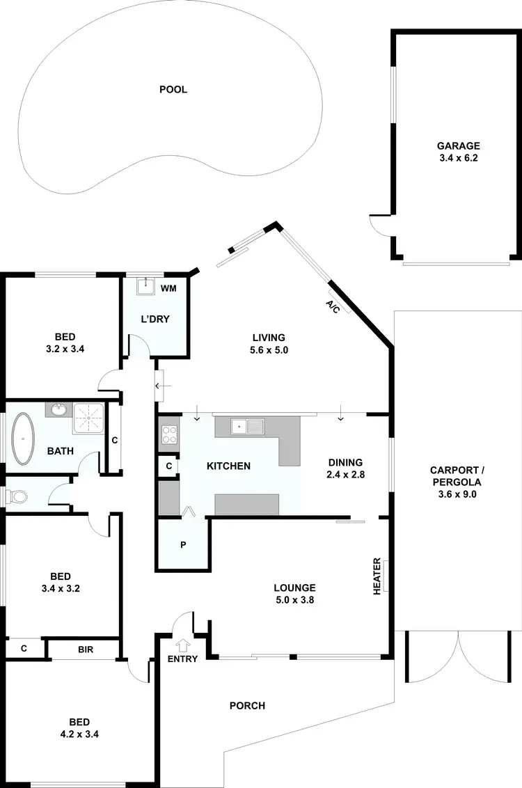 Floorplan of Homely house listing, 69 Cumberland Street, Sunshine North VIC 3020