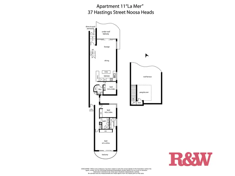 Floorplan of Homely apartment listing, 11/37 'La Mer' Hastings Street, Noosa Heads QLD 4567