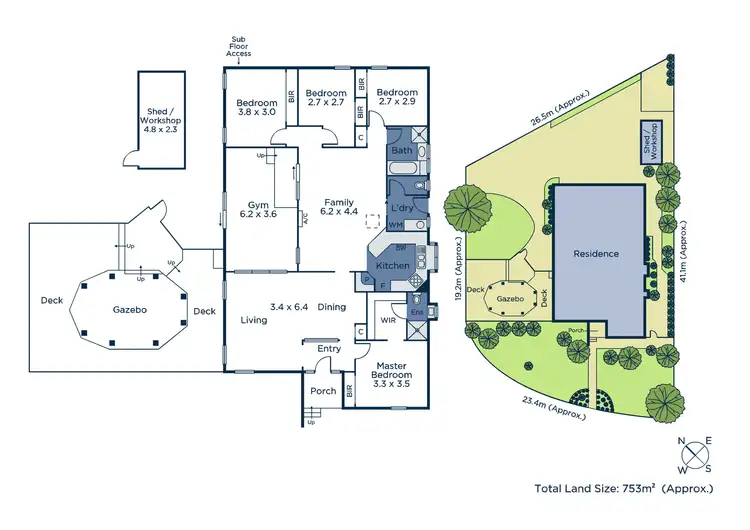 Floorplan of Homely house listing, 15 Greenglade Court, Bayswater VIC 3153