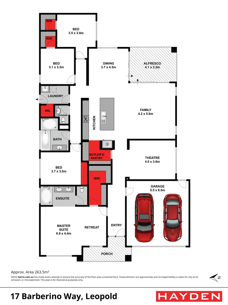 Floorplan of Homely house listing, 17 Barberino Way, Leopold VIC 3224
