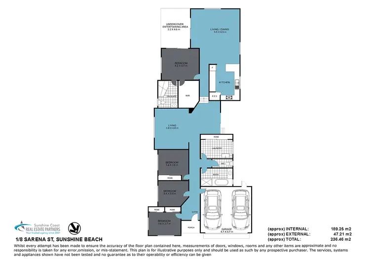 Floorplan of Homely house listing, 1/8 Sarena Court, Sunshine Beach QLD 4567