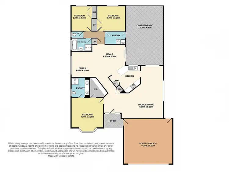 Floorplan of Homely house listing, 135 Fleetwood Drive, Narre Warren VIC 3805