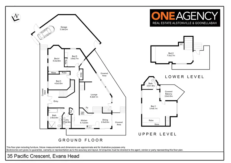 Floorplan of Homely house listing, 35 Pacific Crescent, Evans Head NSW 2473