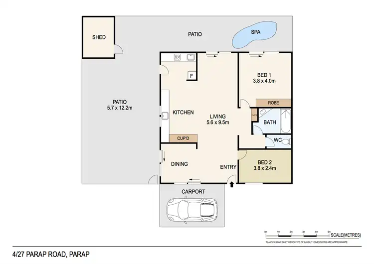 Floorplan of Homely unit listing, 4/27 Parap Road, Parap NT 820
