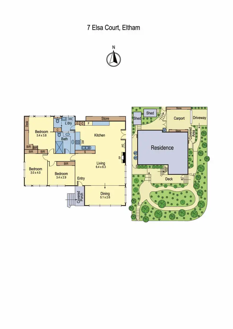 Floorplan of Homely house listing, 7 Elsa Court, Eltham VIC 3095