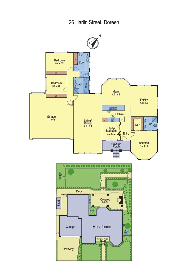 Floorplan of Homely house listing, 26 Harlin Street, Doreen VIC 3754