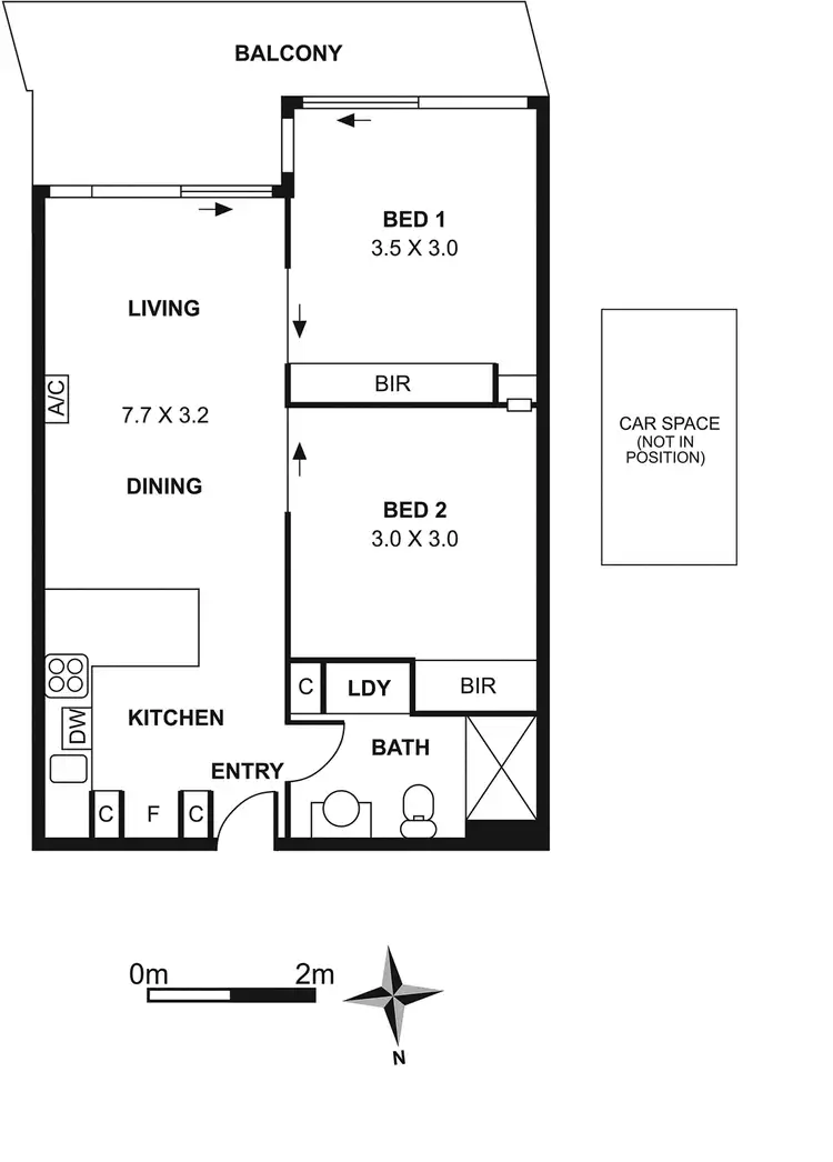Floorplan of Homely apartment listing, 807/123 Pelham Street, Carlton VIC 3053