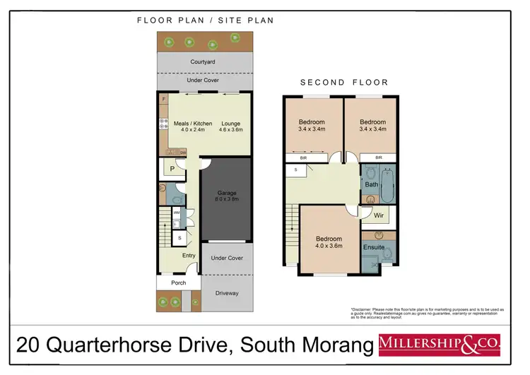 Floorplan of Homely townhouse listing, 20 Quarterhorse Drive, South Morang VIC 3752