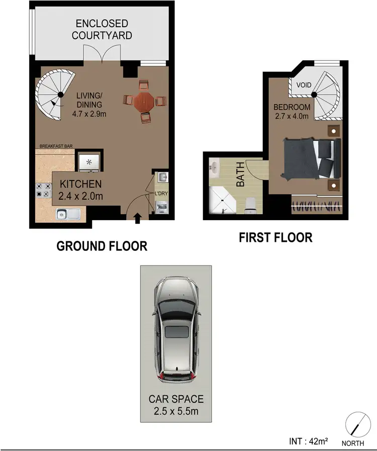 Floorplan of Homely apartment listing, 9/7-17 Sinclair Street, Wollstonecraft NSW 2065
