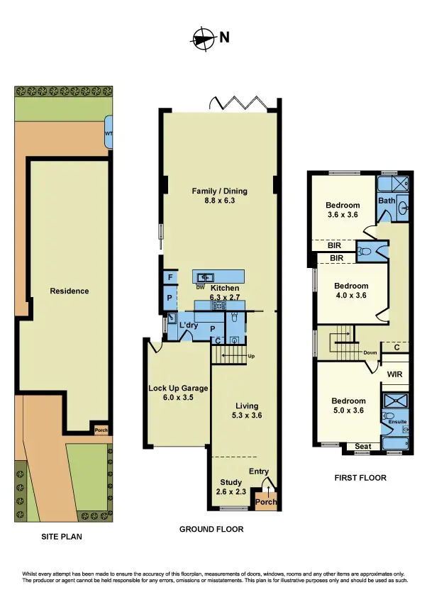 Floorplan of Homely townhouse listing, 25 Gordon Street, Newport VIC 3015