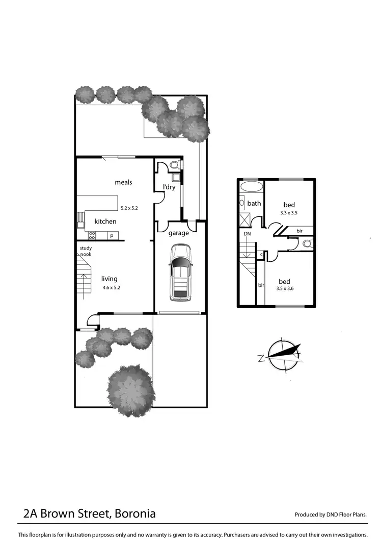 Floorplan of Homely unit listing, 2A Brown Street, Boronia VIC 3155