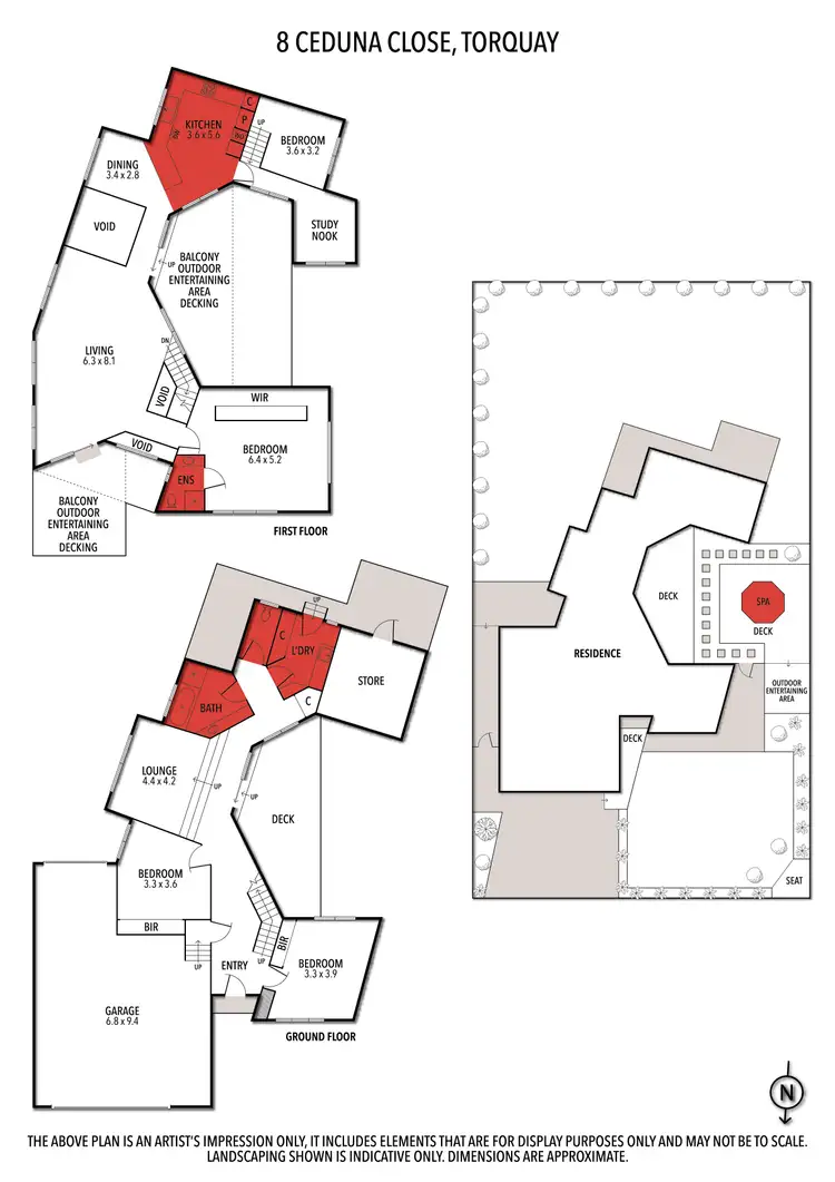 Floorplan of Homely house listing, 8 Ceduna Close, Torquay VIC 3228