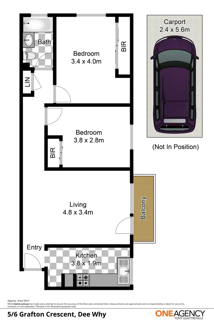 Floorplan of Homely unit listing, 5/6 Grafton Crescent, Dee Why NSW 2099