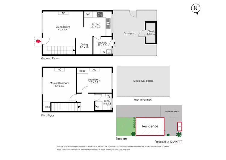 Floorplan of Homely townhouse listing, 1/1 Foot Street, Frankston VIC 3199