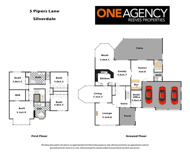 Floorplan of Homely house listing, 5 Pipers Lane, Silverdale NSW 2752