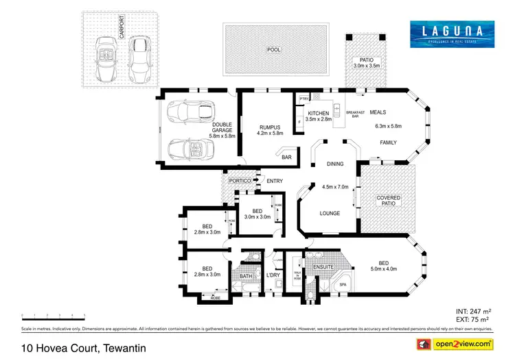 Floorplan of Homely house listing, 10 Hovea Place, Tewantin QLD 4565