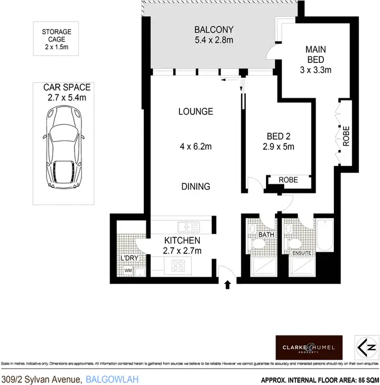 Floorplan of Homely apartment listing, 309/2 Sylvan Avenue, Balgowlah NSW 2093