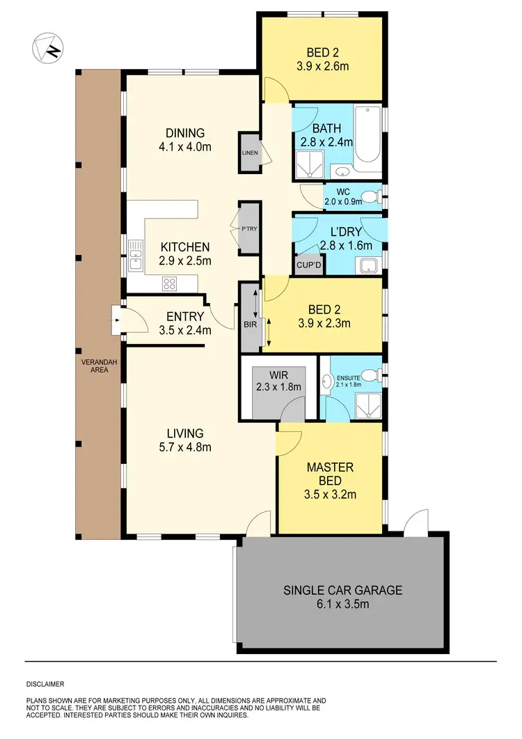 Floorplan of Homely townhouse listing, 5/912 Geelong Road, Canadian VIC 3350