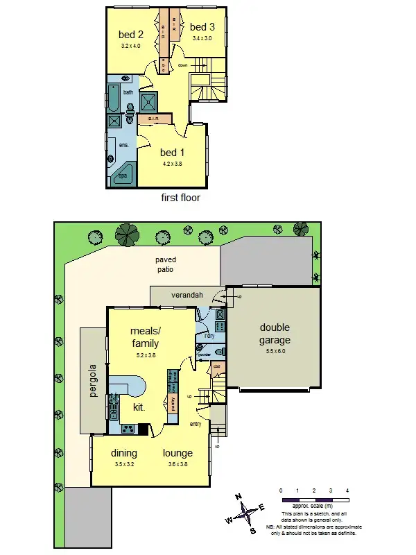 Floorplan of Homely townhouse listing, 2/30 Baird Street South, Doncaster VIC 3108