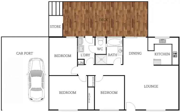 Floorplan of Homely house listing, 52 Goldstein Crescent, Chisholm ACT 2905