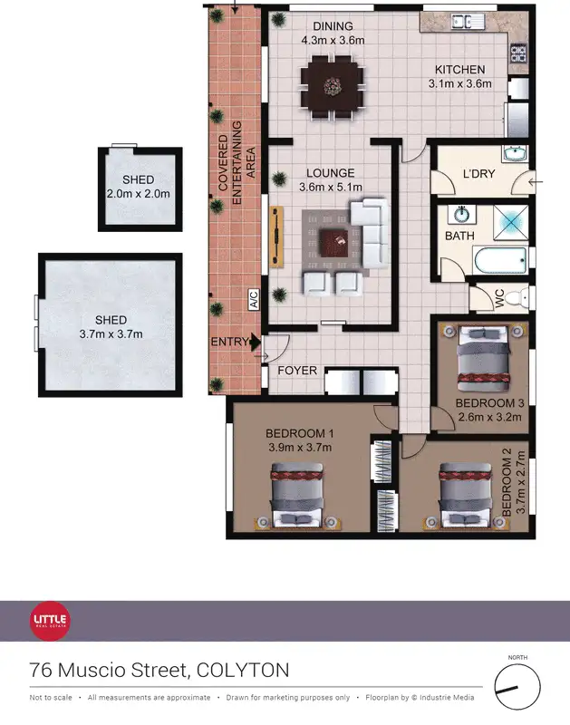 Floorplan of Homely house listing, 76 Muscio Street, Colyton NSW 2760