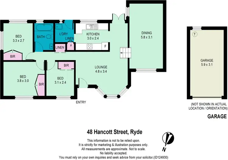 Floorplan of Homely house listing, 48 Hancott Street, Ryde NSW 2112