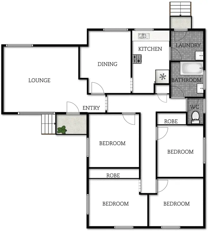 Floorplan of Homely house listing, 15 Enderby Street, Mawson ACT 2607