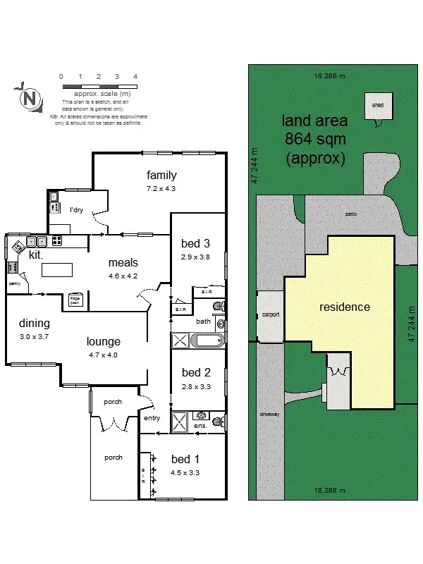 Floorplan of Homely house listing, 55 Binbrook Drive, Croydon VIC 3136
