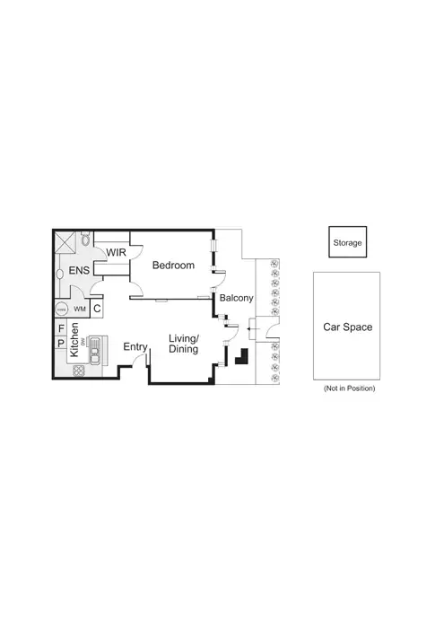 Floorplan of Homely apartment listing, 2/79 Pickles Street, Port Melbourne VIC 3207