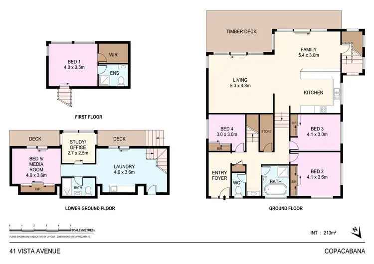Floorplan of Homely house listing, 41 Vista Avenue, Copacabana NSW 2251
