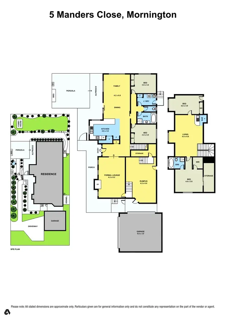 Floorplan of Homely house listing, 5 Manders Close, Mornington VIC 3931