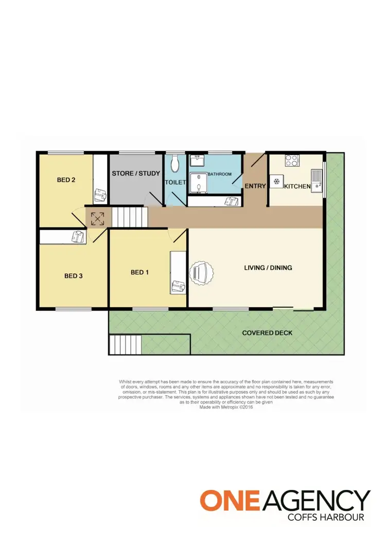 Floorplan of Homely house listing, 43 Gordon Street, Woolgoolga NSW 2456