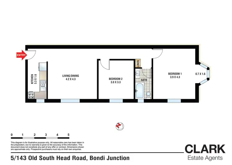 Floorplan of Homely apartment listing, 5/143 Old South Head Road, Bondi Junction NSW 2022