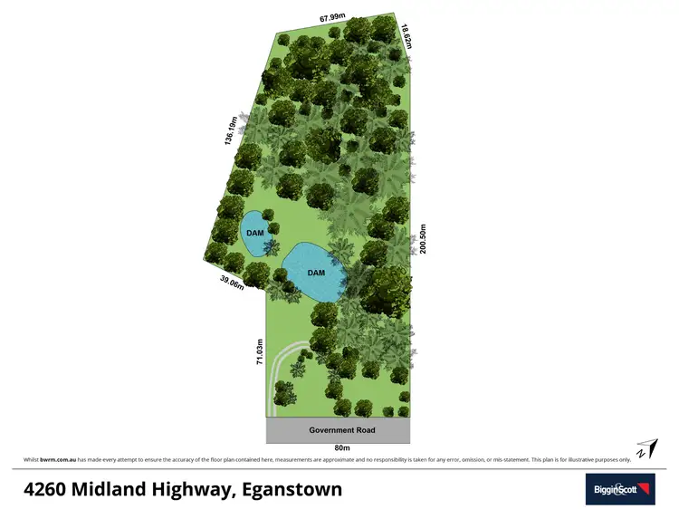 Floorplan of Homely land listing, 4260 Midland Highway, Eganstown VIC 3461
