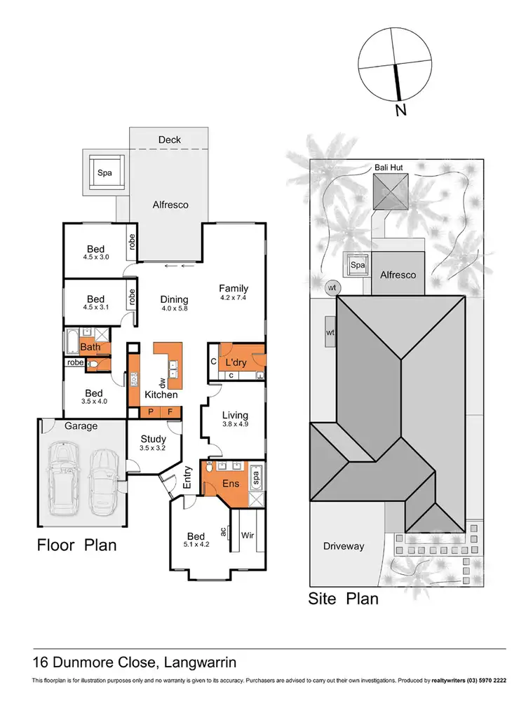 Floorplan of Homely house listing, 16 Dunmore Close, Langwarrin VIC 3910