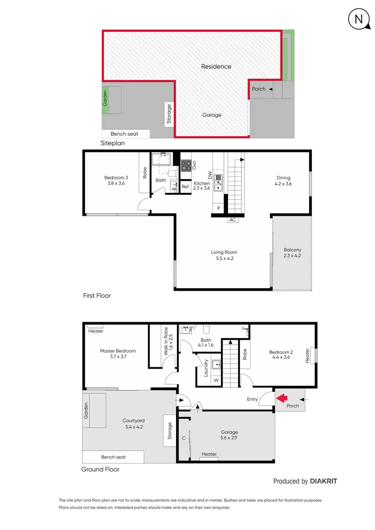 Floorplan of Homely house listing, 62A Spray Street, Elwood VIC 3184