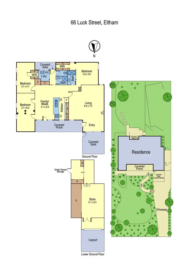 Floorplan of Homely house listing, 66 Luck Street, Eltham VIC 3095