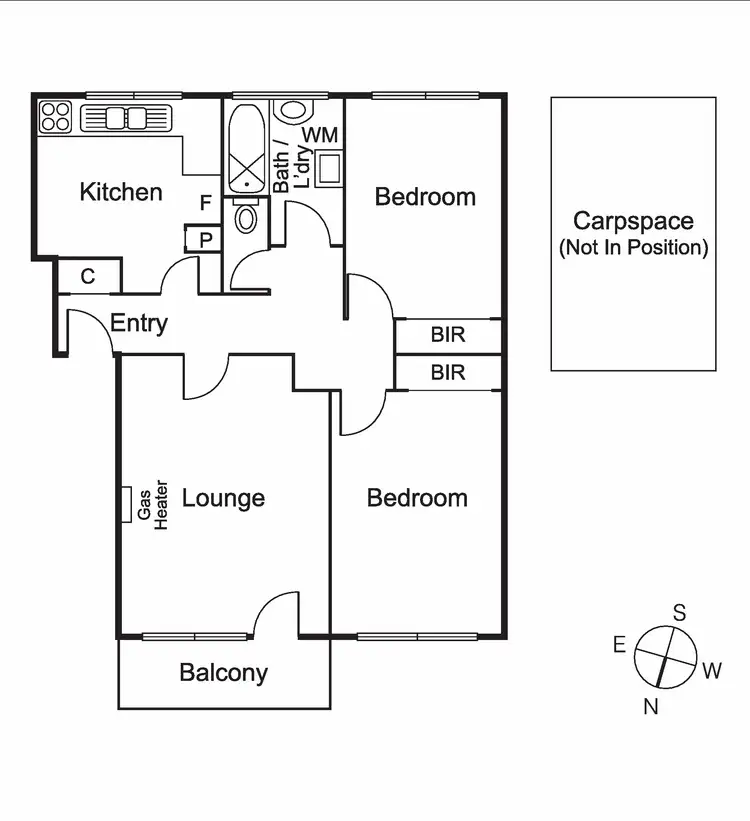 Floorplan of Homely apartment listing, 4/60 Ulupna Road, Ormond VIC 3204