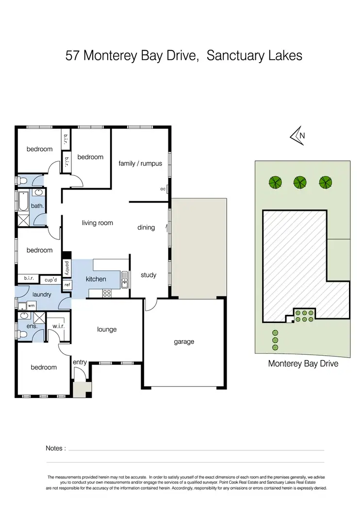 Floorplan of Homely house listing, 57 Monterey Bay Drive, Sanctuary Lakes VIC 3030
