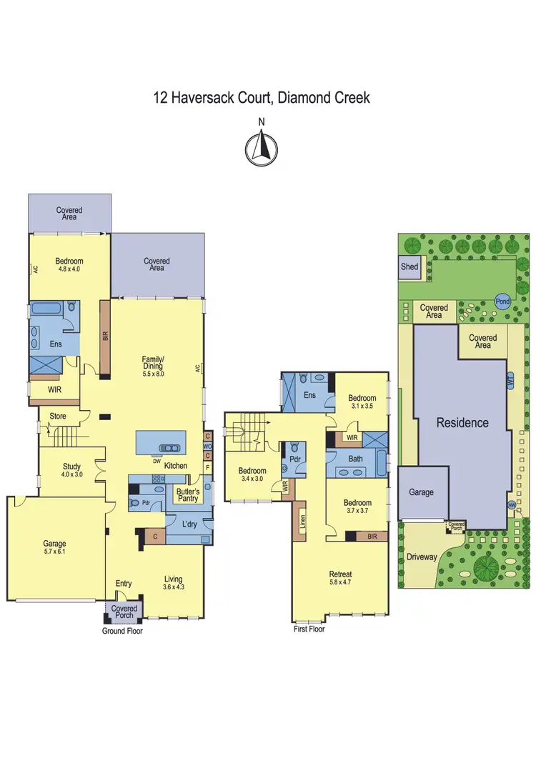 Floorplan of Homely house listing, 12 Haversack Court, Diamond Creek VIC 3089