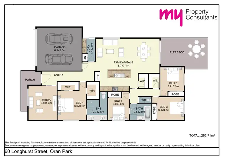 Floorplan of Homely house listing, 60 Longhurst Street, Oran Park NSW 2570