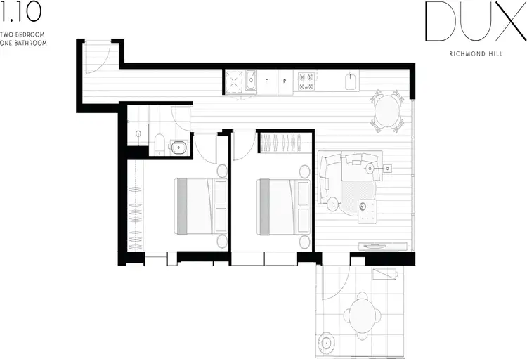 Floorplan of Homely apartment listing, 110/33 Judd Street, Richmond VIC 3121
